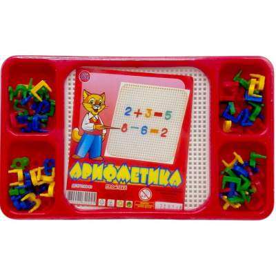 Мозаїка „Арифметика” ЧЕРВОНИЙ (вчимося рахувати) Промтекс 4024