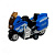 Мотоцикл дитячий "Police" AP7442 масштаб 1:64 з безпечних матеріалів Синій