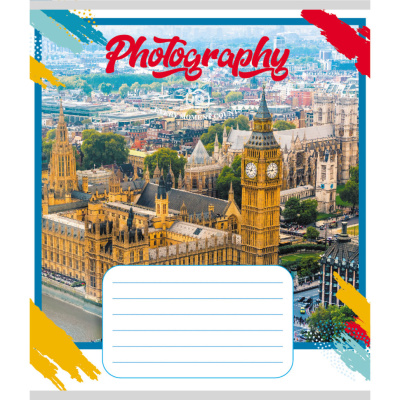Зошит загальний "Фотографія" 096-959044K-1 в клітинку, 96 аркушів