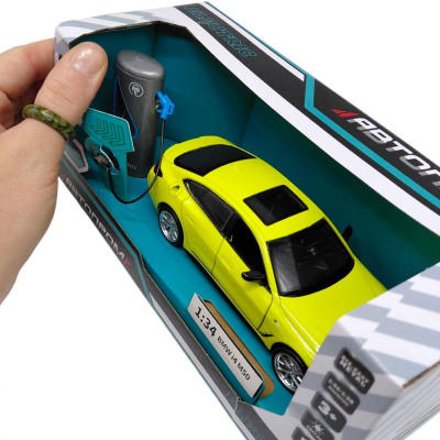 МАШИНА АВТОПРОМ (МЕТАЛЕВА) 1:34 BMW I4 M50 (САЛАТОВА) Автопром 68714