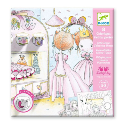 Набір для розфарбовування Маленькі віконця Пупі Djeco DJ09699