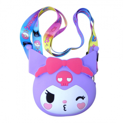 Сумочка аніме Sanrio. Kuromi (Куромі), бузкова MIC C68965