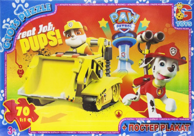 Пазли з серії Щенячий патруль, 35 ел Gtoys PW0849