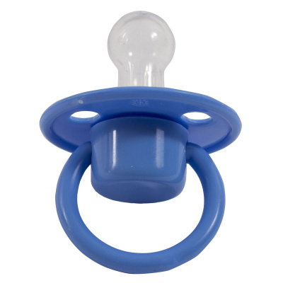 Пустушка силіконова, синій, 6-12 міс Lindo Pk 075/6-12