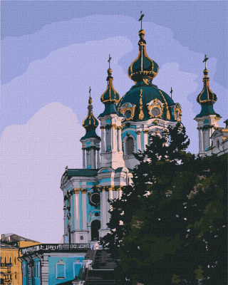 Картина за номерами "Частка Києва" Ідейка KHO3603 40х50 см