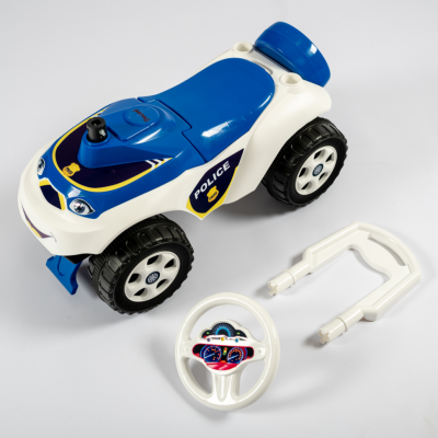 Дитячий толокар Машинка 0141/11 біло-синій