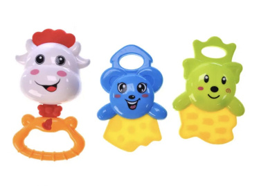 Набір брязкалець в колбі, (рожевий) huan le xing toys 997-63C