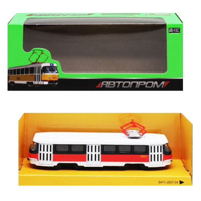 Трамвай Автопром, червоний Автопром 6411