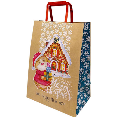 Пакет паперовий з ручками Крафт(25х15х34 см) Bourgeois KGB 253415-22