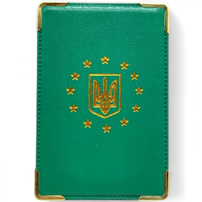 Обкладинка для карт (ID паспорт, пропуск, студентський) зелена MIC VD422