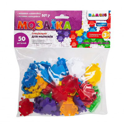 Мозаїка-конструктор, 50 деталей Bamsic 069/7