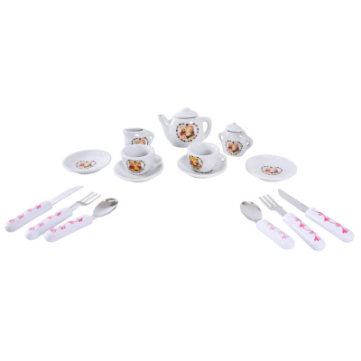 Дитячий набір посуду Tea set 868-E6-3 порцеляна, 17 предметів