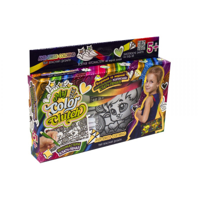 Набір для творчості My Color Clutch, клатч-пенал-розмальовка Кошенята (укр) Dankotoys CCL-02-01U