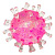 ІГРАШКА-АНТИСТРЕС ВІРУС 7см. (рожевий) MIC C72728