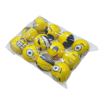 Мʼячик мʼякий Смайлики, 5,5 см, 12 штук MIC MS24-3-326