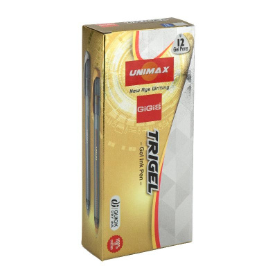Ручка гелева Trigel-2, срібна UNIMAX UX-131-34