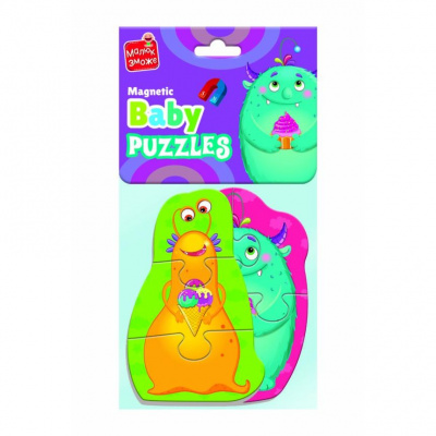 Мʼякі бебі пазли Монстрики (2 пазли) Vladi Toys VT3208-31
