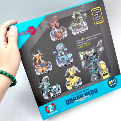 Робот Urban Hero будтехніка (РУДИЙ) YuTeng TOYS 908-2B1/2/3/4/5/6