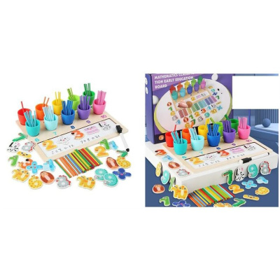 Деревʼяна дошка для навчання Математика Wtoys C60405