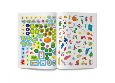 Книга English ABC. 128 розвивальних наліпок (укр) Crystal Book F00029943