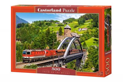 Пазли Поїзд на мосту, 500 елементів Castorland B-52462