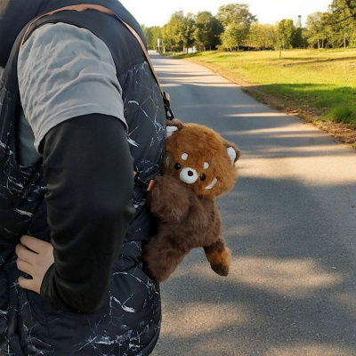 Мʼяка сумка-рюкзак іграшка Панда 32 см MIC K46706