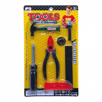 Набір інструментів Tools (пилка, рівень, викрутка, болтик) Jinkaixuan Toys 1055