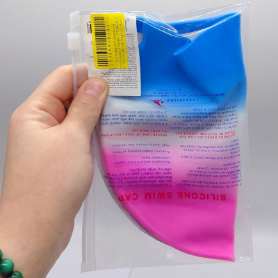 Шапочка для плавання силіконова, у пакеті (СИНЬО-БЛАКИТНА) MIC G26497