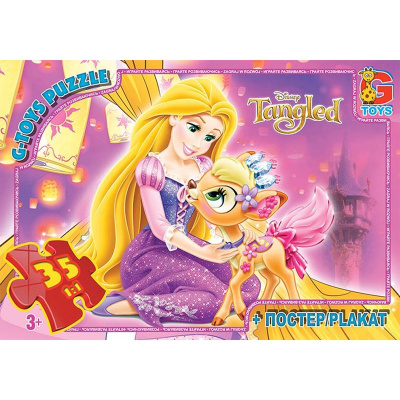 Пазли Рапунцель + постер, 35 ел. Gtoys TA010