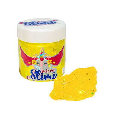 Слайм Mi-mi Slimi з фольгою 150 г, жовтий Strateg 71817