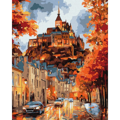 Картина за номерами "Осіннє містечко" ©art_selena_ua KHO3665, 40х50 см