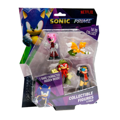 Набір ігрових фігурок Пригоди Наклза SONIC PRIME SON2040B 5 фігурок, 6,5 см