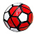 Мʼяч футбольний PVC розмір №2 100 г (ЧЕРВОНИЙ) MIC BT-FB-0326