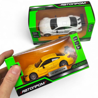 Машинка металева АВТОПРОМ BMW M4 DTM (ЖОВТА) Автопром 4330