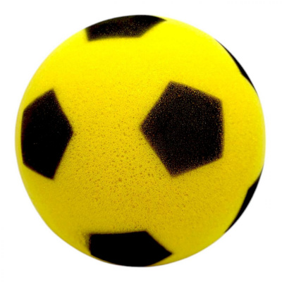 Мʼяч поролоновий (діаметр - 13 см) жовтий MIC QB1501