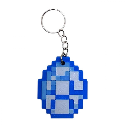 3D Брелоки MINECRAFT / МАЙНКРАФТ 2D DIAMOND / ДІАМАНТ KEYCHAIN, 3D друк OYTOY 01034100