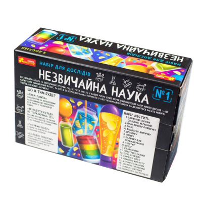 Набір для дослідів "Незвичайна наука №1" 10114155, 4 наукові досліди в 1 наборі