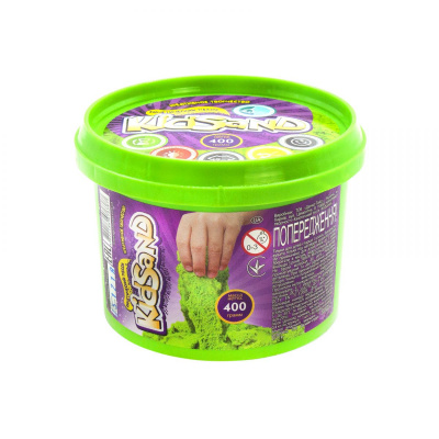 Кінетичний пісок KidSand, зелений, 400г Dankotoys KS-01-06