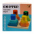Деревʼяний геометричний сортер WToys, 12,5х12,5 см, в коробці Wtoys 36801 Деревʼяний геометричний сортер WToys, 12,5х12,5 см, в коробці Wtoys 36801