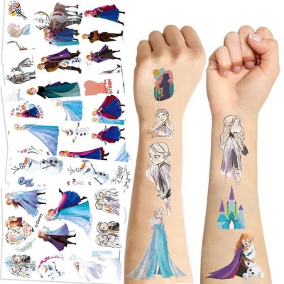Набір тимчасових тату "Холодне серце" frozen-tattoo-mini-set-1-10, 10 штук, розмір 12 х 7 см