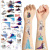 Набір тимчасових тату "Холодне серце" frozen-tattoo-mini-set-1-10, 10 штук, розмір 12 х 7 см