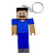 3D Брелоки MINECRAFT / МАЙНКРАФТ STEVE / СТІВ KEYCHAIN, 3D друк OYTOY 01016100