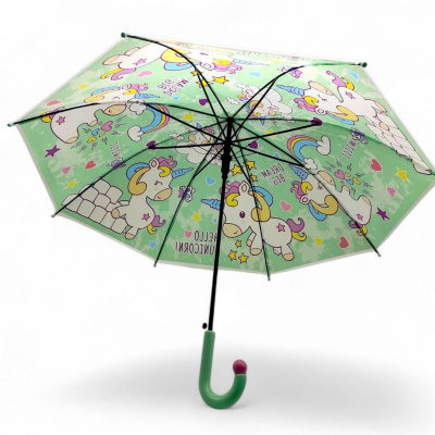 Парасолька дитяча (довжина 65 см, діаметр - 75 см) мʼятний MIC C68530