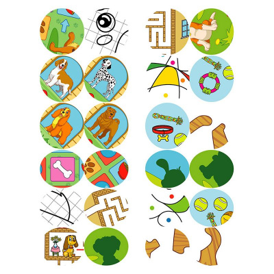 Книжка дитяча, з наліпками Грай. Шукай. Малюй. Цуценя укр Торсинг К01767