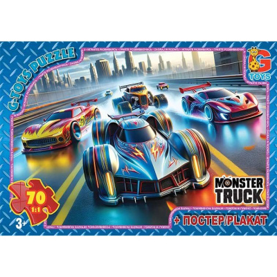 Пазли Монстер траки, 70 елементів Gtoys MT183
