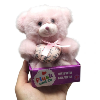 Мʼяка іграшка Plush and Co. ВЕДМЕДИК (БУЗКОВИЙ) 13 см Plush and Co PLC25014