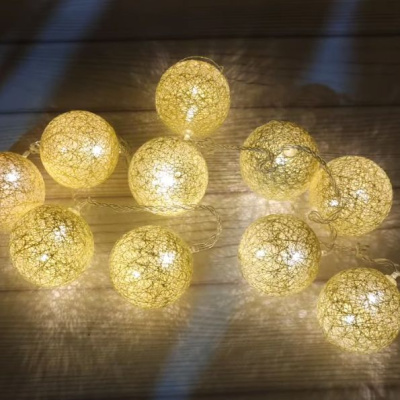 Електрогірлянда LED 10 ламп Ялинкова куля  1,5 м від мережі, 220В, 50Гц MIC NYA170011