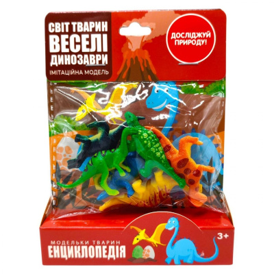 Тварини динозаври, пакет 11,5*3*15,5 см, 24,2*19,7*15,8 см ВИД-1 Synergy Trading Company PL-726-103
