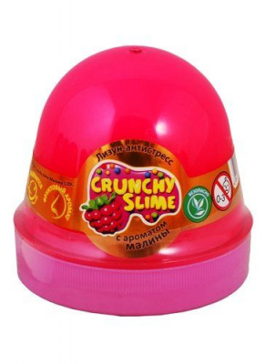 Лизун-антистрес Crunchy Slime: Малина 120 г Окто 80085