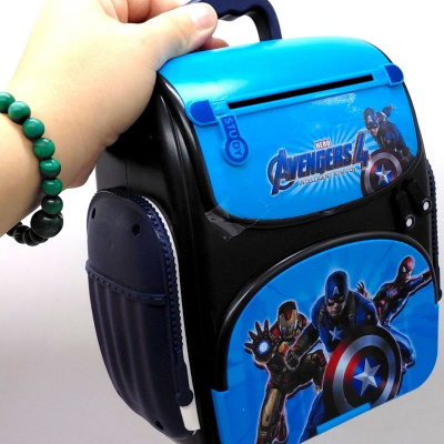 Сейф “Рюкзак” Avengers з підсвічуванням, імітація сканування відбитка MIC WF3008AG